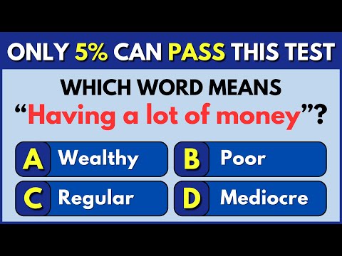 Only 5% Can Pass This Test | Vocabulary Challenge #5