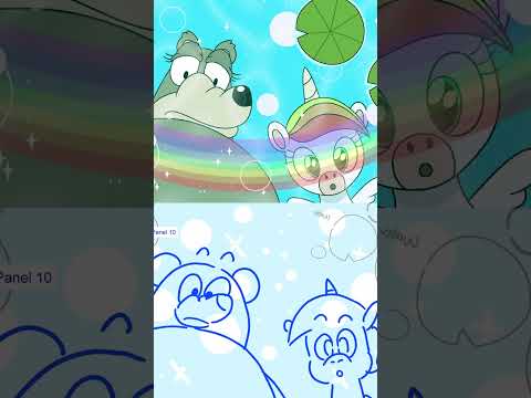 SCARE PRACTICE! 🐻 Side by Side (Animation Meme) #boyanddragon #shorts