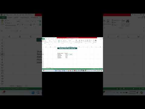 Excel Tip 01 : Make Number Negative - Convert Positive Number to Negative