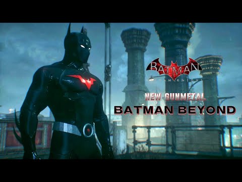 New Gunmetal Batman Beyond Mod Suit Up and Gameplay in Arkham Knight