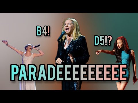 SINGERS ATTEMPTING THE "DON'T RAIN ON MY PARADE" ENDING NOTE!