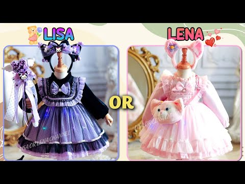 Lisa or Lena💜💗||Sanrio Edition🌈 #fantasyworld #lisaoulena #lisa #trend #disney