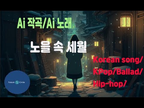[Ai 한국노래] 가사/ Ai 음악 /Ai 작곡/ Ai 노래 / Ai 자작곡/ Ai KPop/ Ai Song/  미래원의 노을 속 세월