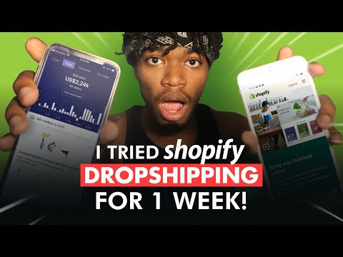 I Tried Shopify Dropshipping For 1 Week