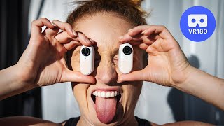 NEW VR180 Camera from Insta360! 😱 2x Insta360 GO 2 3D 180° Example