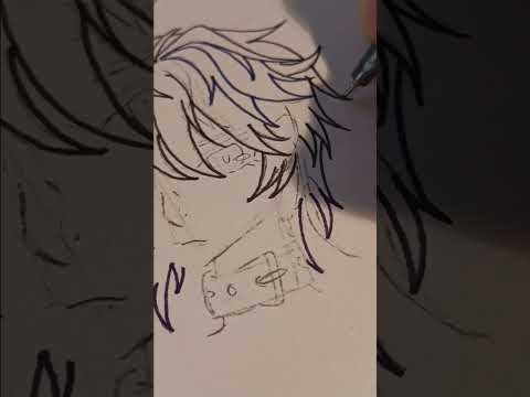 lucky you guys, 2 shorts in one night! #vflower #anime #art #drawwithme #lineart #part1