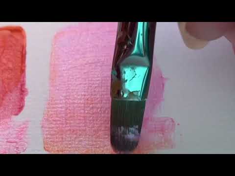 Creative Expert metallic paints quick test on acrylic paper