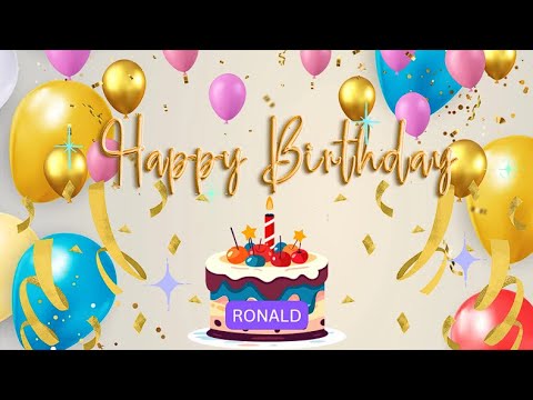 Happy Birthday Ronald!!! Birthday Song