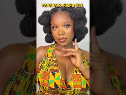 Full tutorial on my channel. #hairtyles #afrocentric #blackgirlhairstyles #kinkyhairstyle