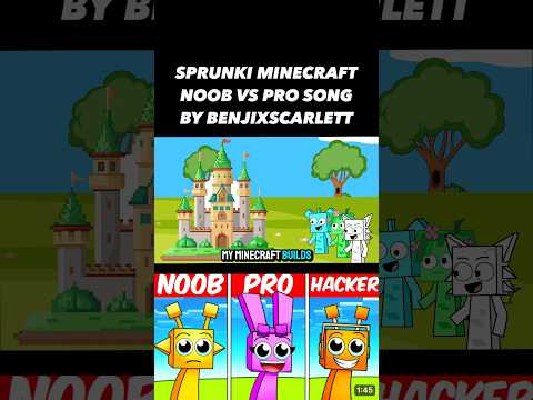 Minecraft Sprunki Noob Vs Pro Song 🎶 (Incredibox Sprunki Plushie Song)