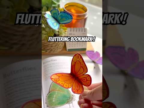 It Flutters!!🦋 Easy craft Ideas| DIY Bookmark  #artandcraft #diybookmark #craftideas #easycrafts