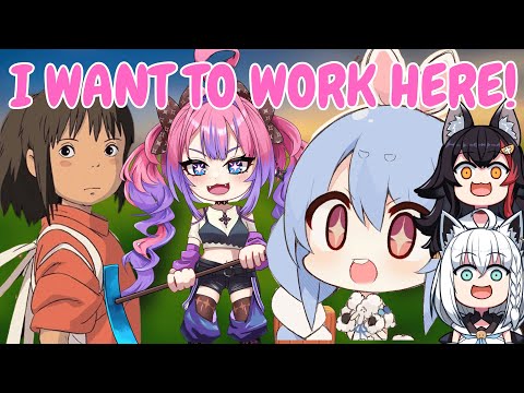 Vivi Talks Ghibli, Then Surprises Pekora with Sen's Voice [Hololive]