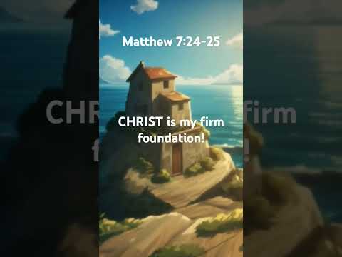 Christ is My Firm Foundation! 🙏 #Christian #Faith #Jesus #Catholic #FirmFoundation #Worship