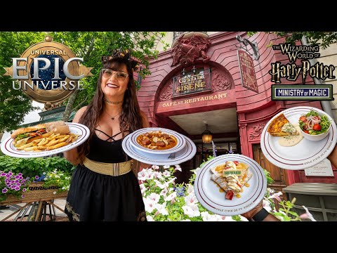 Café L’air De La Sirène LUNCH foodie guide 🗼 Epic Universe Wizarding World food review 2025