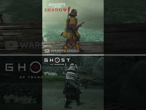 AC Shadows vs Ghost of Tsushima | Rain Physics