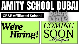 Dubai Teaching jobs | Amity School Dubai Career