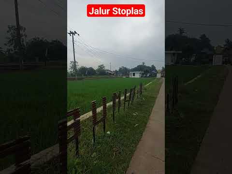 Jalur perlintasan kereta api stoplas #miniaturkeretaapiindonesia