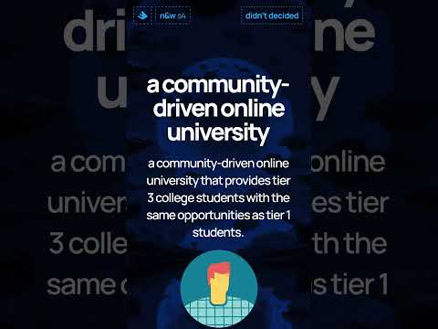 A community-driven online university | S4 buildspace | thoughts and feedback #techcommunity