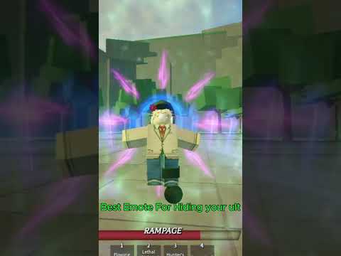 Best Emote For Hero Hunter ult #thestrongestbattlegrounds  #roblox