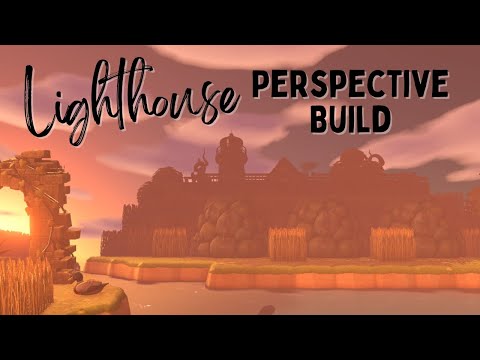 Fall Lighthouse Perspective Build using YOUR HOUSE Animal Crossing: New Horizons Gameplay