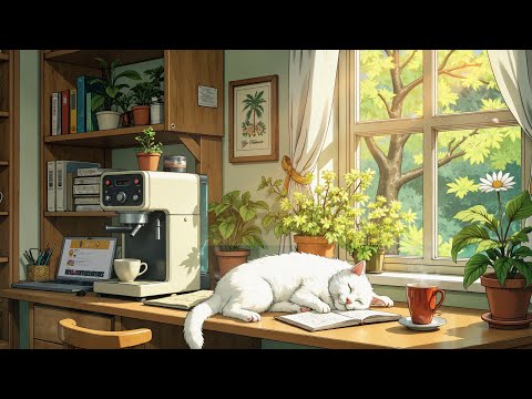 Serene Weekend Morning ☕ Spring Morning ☘️ Lofi Hip Hop to work, relax, study
