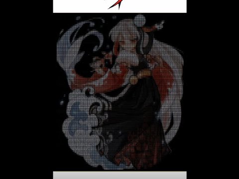 电脑字符画出的琳的新皮肤 #忍者必须死3 #忍界千万共创计划