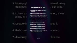 9 Rules For Better LIFE 📈😀.. #shorts #psychology #facts #amazingfacts #psychologyfacts #manipulation