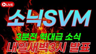[소닉SVM 전망] 고래들의 폭풍매집 !! 고래들은 알고 있는 겁니다. 앞으로 "이렇게" 될겁니다.