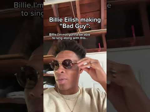 Billie Eilish making “Bad Guy” #relatable #billieeilish #badguy