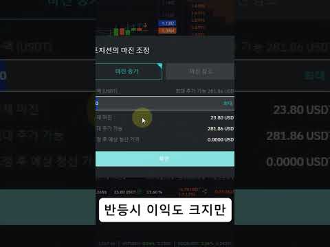 코인 선물 마진 증가 vs 물타기 차이