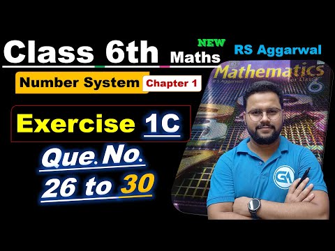Class 6 Maths | RS Aggarwal | Chapter 1: Number System | Exercise 1C (Q26 to Q30) – Word Problems