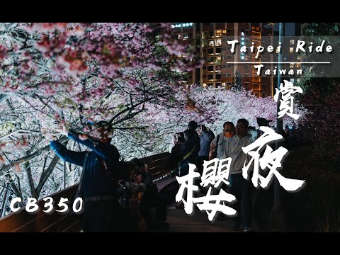 台北東湖櫻花林賞花 | 康誥坑溪櫻花大道 | 4K HDR | HONDA CB350 Pure sound | Taipei Ride | POV | Sakura |GB350