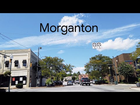 Morganton, NC, USA | Driving Tour Downtown | HD
