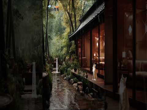 정겨운 마당에 비 오는 풍경 #rain