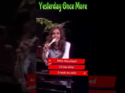 Yesterday Once More #shorts#yesterdayoncemore#karencarpenter