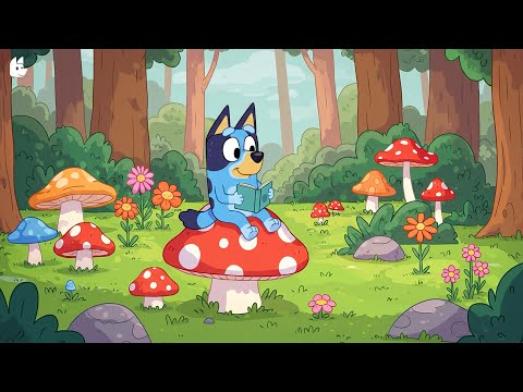 Bluey’s Forest Study Time 🍄  Calm Lofi Beats 📖  Chill Vibes for Studying and Relaxation 🎶