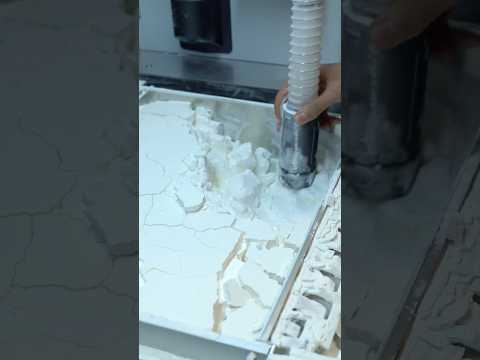 🔧 Powder Removal Station: Unveiling 3D Printed Parts! 🏗️✨ #shorts #mjf #asmr #satisfying