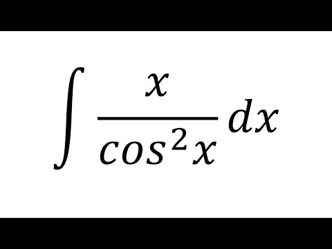 Integral of x/cos^2x