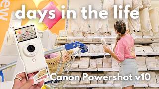 Canon Powershot V10 | BEST camera for SHY vloggers? daily vlog footage
