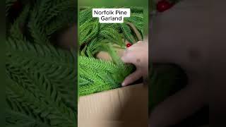 Elegant Norfolk Pine Garland for Festive Season #christmas #decor #happynewyear