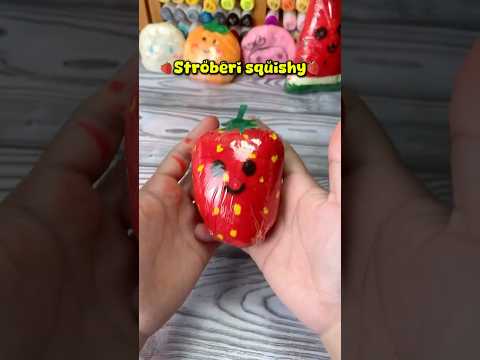 🍓Strawberry squishy🍓 #diy #papercraft #craftideas #squishy #strawberry #asmr #handmade