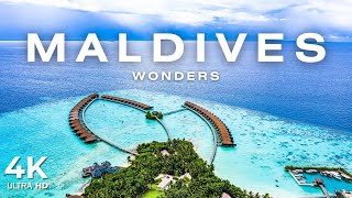 Wonders of Maldives 🌴 | 4K Tropical Escape with Vibrant Beats