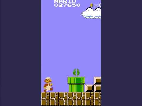 How To Fire Flower Skate in the Original Super Mario Bros #mario #glitch #fireflower #skate #secret