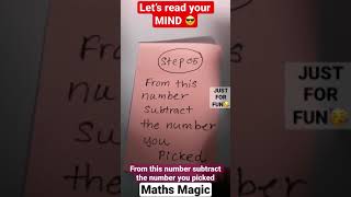 Mind reading maths magic #mathmagic #maths #mathstrick #mindread #mathtrick #mathsmagic #math #magic