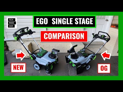 COMPARISON Ego Single Stage snow blower Comparison Ego SNT2130 Ego SNT2134