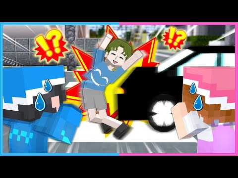 目の前で友達が交通事故にあいました…⚠【 マイクラ / Minecraft  】
