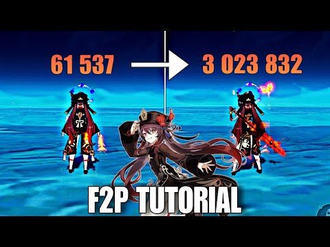 F2P:-C0 HUTAO🔥| Hitting 3 million dmg|Nuke Tutorial| HUTAO Showcase| BLACKCLIFF r1| [Genshin Impact]