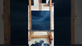 Dark Night On The Water Oil Painting #darkaesthetic #oceanart #oilpainting #artwork