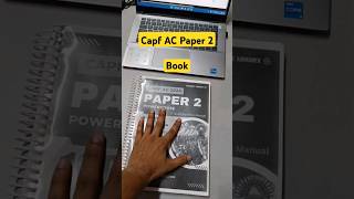 Capf AC Paper 2 Book | Capf AC Paper 2 Notes #capfacpaper2 #capfpreparation #capfac2024