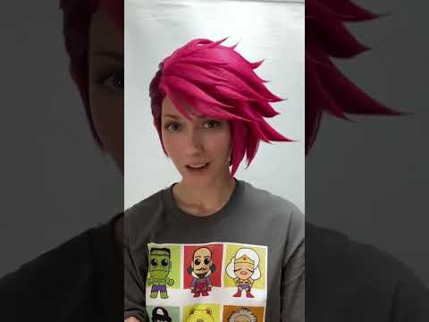 Vi Wig Commission Wear Test! #arcane #leagueoflegends #wigstyling
